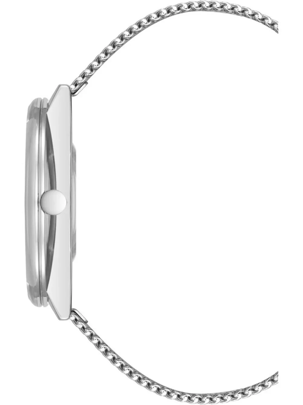 Nine West Women's Silver Analog Japanese Quartz Adjustable Mesh Bracelet Watch